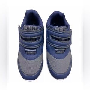 Navy Blue Velcro Athletic Sneakers, Memory Foam,boy's shoes